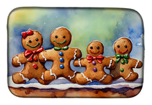 Load image into Gallery viewer, Christmas Gingerbread Dish Drying Mat