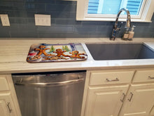 Load image into Gallery viewer, Christmas Gingerbread Dish Drying Mat