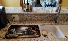 Load image into Gallery viewer, Christmas Nativity Scene Dish Drying Mat