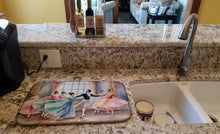 Load image into Gallery viewer, Christmas Nutcracker Ballet Dish Drying Mat