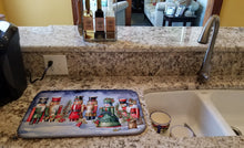 Load image into Gallery viewer, Christmas Nutcrackers Dish Drying Mat