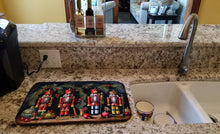 Load image into Gallery viewer, Christmas Nutcrackers Dish Drying Mat