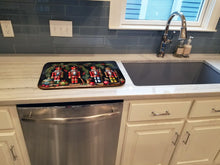 Load image into Gallery viewer, Christmas Nutcrackers Dish Drying Mat