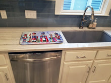 Load image into Gallery viewer, Christmas Nutcrackers Dish Drying Mat
