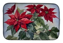 Load image into Gallery viewer, Christmas Poinsettias Dish Drying Mat
