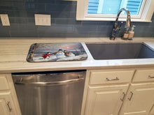 Load image into Gallery viewer, Christmas Snowmen Dish Drying Mat