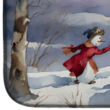 Load image into Gallery viewer, Christmas Snowmen Dish Drying Mat