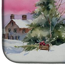 Load image into Gallery viewer, Christmas Snowmen Dish Drying Mat