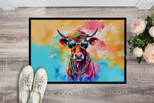 Load image into Gallery viewer, Hippie Animal Cow Doormat - 18X27 Indoor / Outdoor Rug | Made in USA