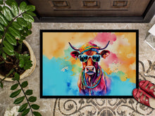 Load image into Gallery viewer, Hippie Animal Cow Doormat - 18X27 Indoor / Outdoor Rug | Made in USA