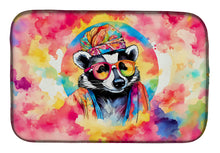 Load image into Gallery viewer, Hippie Animal Badger Dish Drying Mat