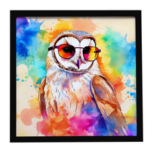 Load image into Gallery viewer, Hippie Animal Barn Owl Framed Metal Print