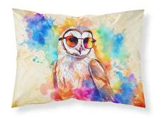 Load image into Gallery viewer, Hippie Animal Barn Owl Standard Pillowcase – Artistic Decorative Front, White Back
