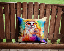 Load image into Gallery viewer, Hippie Animal Barn Owl Throw Pillow - 14x14 Decorative Pillow – Art for Your Home &amp; Patio
