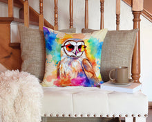 Load image into Gallery viewer, Hippie Animal Barn Owl Throw Pillow - 14x14 Decorative Pillow – Art for Your Home &amp; Patio