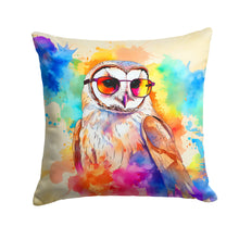 Load image into Gallery viewer, Hippie Animal Barn Owl Throw Pillow - 14x14 Decorative Pillow – Art for Your Home &amp; Patio