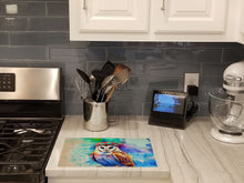 Load image into Gallery viewer, Hippie Animal Barn Owl Glass Cutting Boards – Durable, Decorative Kitchen Art