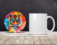 Load image into Gallery viewer, Hippie Animal Bengal Tiger Large Sandstone Coasters Pack of 4