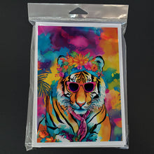 Load image into Gallery viewer, Hippie Animal Bengal Tiger Greeting Cards - Blank Note Cards – 8-Pack of Artist-Designed Cards with Envelopes