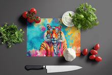 Load image into Gallery viewer, Hippie Animal Bengal Tiger Glass Cutting Boards – Durable, Decorative Kitchen Art