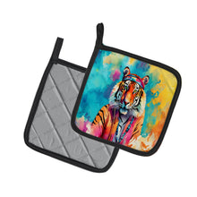 Load image into Gallery viewer, Hippie Animal Bengal Tiger Pot Holders - Set of 2 Decorative Kitchen Helpers | Made in the USA