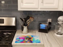 Load image into Gallery viewer, Hippie Animal Cheetah Glass Cutting Boards – Durable, Decorative Kitchen Art