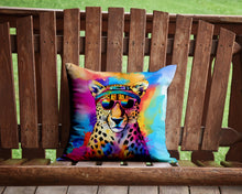 Load image into Gallery viewer, Hippie Animal Cheetah Throw Pillow - 14x14 Decorative Pillow – Art for Your Home &amp; Patio