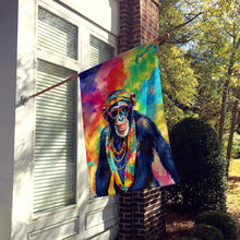 Load image into Gallery viewer, Hippie Animal Chimpanzee House Flag