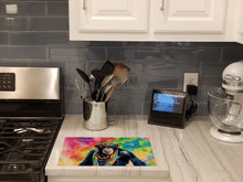 Load image into Gallery viewer, Hippie Animal Chimpanzee Glass Cutting Boards – Durable, Decorative Kitchen Art
