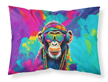 Load image into Gallery viewer, Hippie Animal Chimpanzee Standard Pillowcase – Artistic Decorative Front, White Back