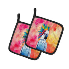 Load image into Gallery viewer, Hippie Animal Cockatoo Pot Holders - Set of 2 Decorative Kitchen Helpers | Made in the USA