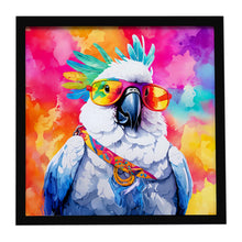 Load image into Gallery viewer, Hippie Animal Cockatoo Framed Metal Print