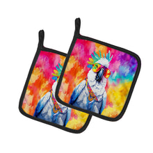 Load image into Gallery viewer, Hippie Animal Cockatoo Pot Holders - Set of 2 Decorative Kitchen Helpers | Made in the USA