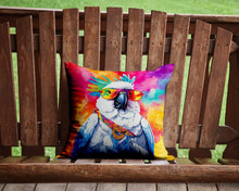 Load image into Gallery viewer, Hippie Animal Cockatoo Throw Pillow - 14x14 Decorative Pillow – Art for Your Home &amp; Patio