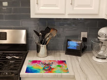 Load image into Gallery viewer, Hippie Animal Deer Glass Cutting Boards – Durable, Decorative Kitchen Art