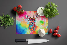 Load image into Gallery viewer, Hippie Animal Deer Glass Cutting Boards – Durable, Decorative Kitchen Art