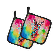 Load image into Gallery viewer, Hippie Animal Deer Pot Holders - Set of 2 Decorative Kitchen Helpers | Made in the USA