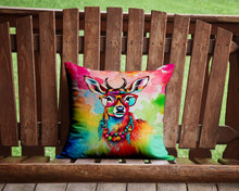 Load image into Gallery viewer, Hippie Animal Deer Throw Pillow - 14x14 Decorative Pillow – Art for Your Home &amp; Patio