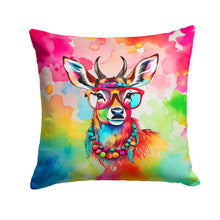 Load image into Gallery viewer, Hippie Animal Deer Throw Pillow - 14x14 Decorative Pillow – Art for Your Home &amp; Patio