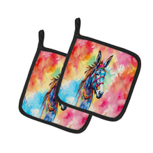 Load image into Gallery viewer, Hippie Animal Donkey Pot Holders - Set of 2 Decorative Kitchen Helpers | Made in the USA