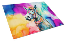 Load image into Gallery viewer, Hippie Animal Donkey Glass Cutting Boards – Durable, Decorative Kitchen Art