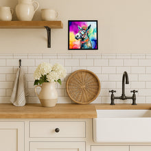 Load image into Gallery viewer, Hippie Animal Donkey Framed Metal Print