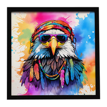 Load image into Gallery viewer, Hippie Animal Eagle Framed Metal Print