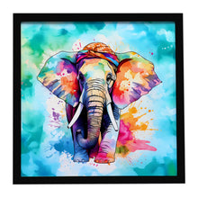 Load image into Gallery viewer, Hippie Animal Elephant Framed Metal Print
