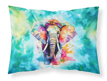 Load image into Gallery viewer, Hippie Animal Elephant Standard Pillowcase – Artistic Decorative Front, White Back