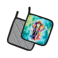 Load image into Gallery viewer, Hippie Animal Elephant Pot Holders - Set of 2 Decorative Kitchen Helpers | Made in the USA