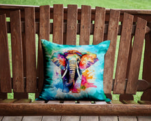 Load image into Gallery viewer, Hippie Animal Elephant Throw Pillow - 14x14 Decorative Pillow – Art for Your Home &amp; Patio