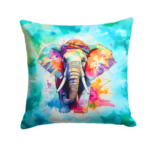Load image into Gallery viewer, Hippie Animal Elephant Throw Pillow - 14x14 Decorative Pillow – Art for Your Home &amp; Patio