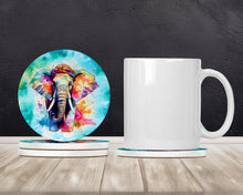 Load image into Gallery viewer, Hippie Animal Elephant Large Sandstone Coasters Pack of 4