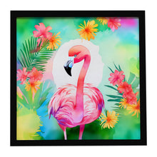 Load image into Gallery viewer, Hippie Animal Flamingo Framed Metal Print